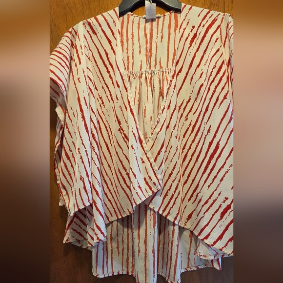 Jump White & Red Kimono Lightweight Jacket SzM - Picture 4 of 13